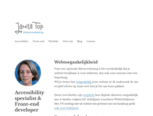Tablet Screenshot of janitatop.nl